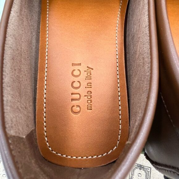 Men's Gucci interlocking GG Supreme driver loafers size 11.5 made in Italy - Picture 6 of 10